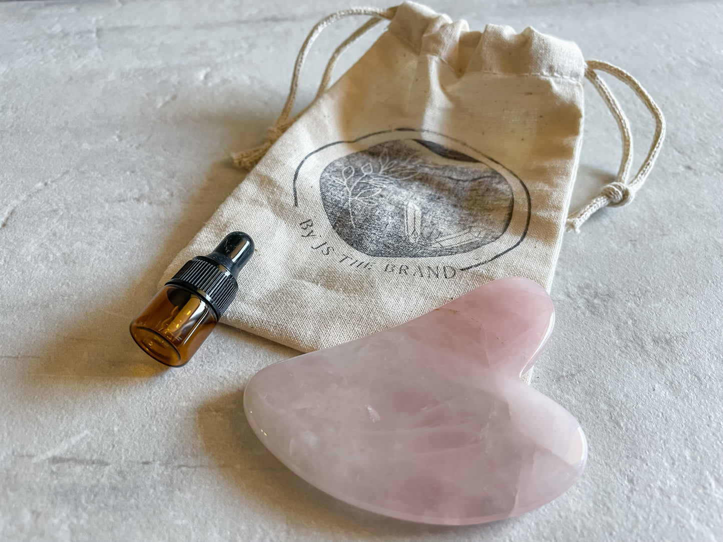 Gua Sha Rose Quartz Starter Kit